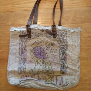Lucky Brand Peacock Design Hobo Bag